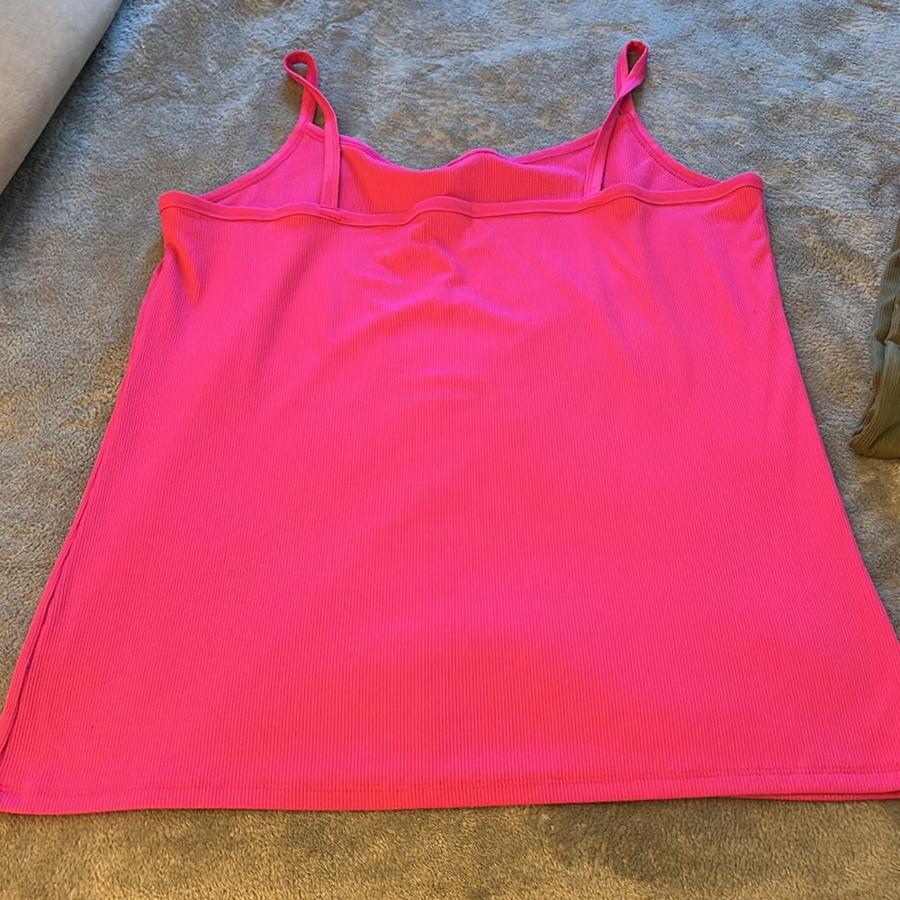 No Boundaries  XXXL Rib Cami Fitted Stretch Tank Top 3pc bundle green pink coral - Picture 6 of 10
